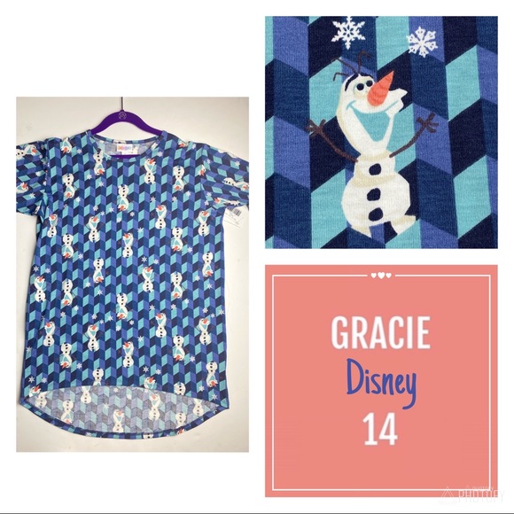 Haut Lularoe Gracie Taille 14 - Couleur Violet, Occasion Très Bon état